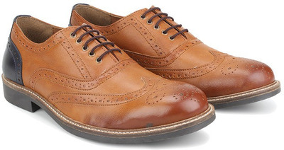 

Knotty Derby Burbage Brogue Corporate Casuals For Men(Blue, Tan