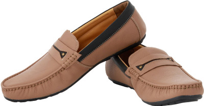 

tZaro Loafers For Men(Beige, Black)