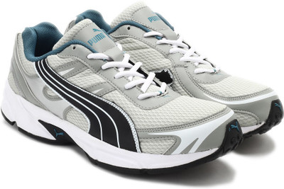 Puma Carlos Men Running Shoes For Men(Grey, Limestone gray / black/ colonial blue