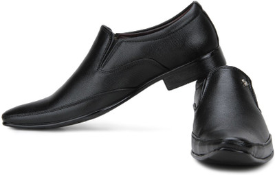 

Provogue Synthetic Slip On Shoes For Men(Black
