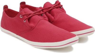 

Flippd Men Canvas Sneakers For Men(Pink), Red