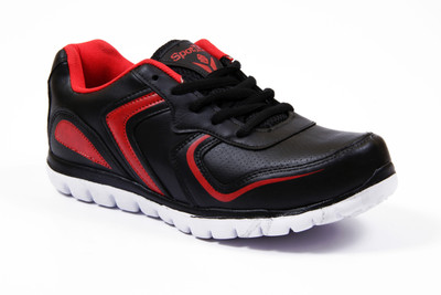 

Spot On Black Running Shoes For Men(Black, Red