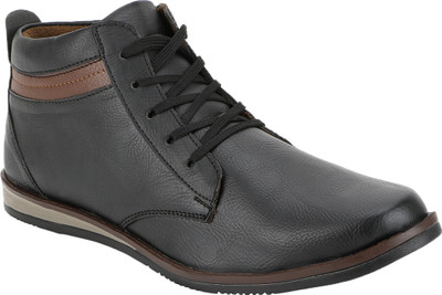 

Kraasa High Ankle Boots For Men(Black)