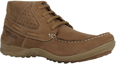 

Woodland Leather Boots For Men(Brown, Tobcco