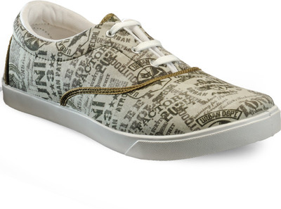 Juan David Canvas Shoes For Men(Grey, Green
