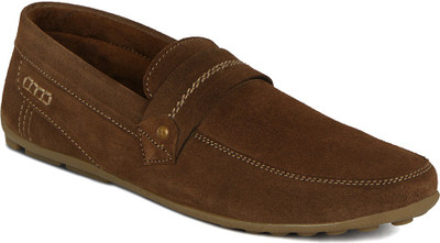 

Kielz Men-Brown-Suede Leather Loafers For Men(Brown