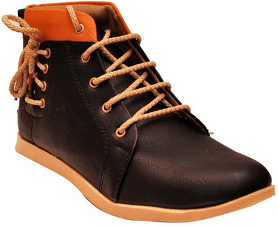 

Kraasa 192 Boots For Men(Orange, Black)