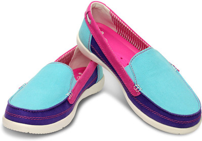 

Crocs Loafers For Women(Blue, Pink