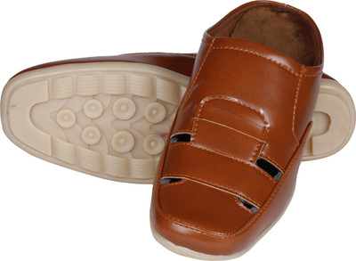 Kraasa Half Cut Loafers For Men(Tan)