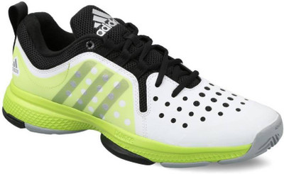 

ADIDAS BARRICADE CLASSIC BOUNCE Tennis Shoes For Men(Black, Green, White, Ftwwht/msilve/sesosl