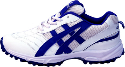 

Zeefox Cricket Shoes For Men(White, Blue