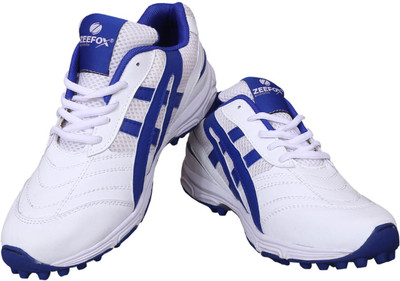 

Zeefox Cricket Shoes For Men(White, Blue