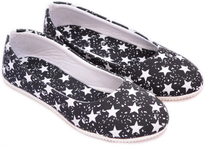 

Myra Star Printed Bellies For Women(Black, White)