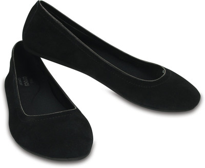 

Crocs Crocs Lina Suede Flat Casuals For Women(Black