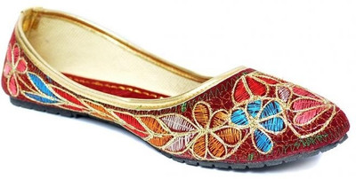 

Indirang Multicolor Bellies For Women(Multicolor, Red