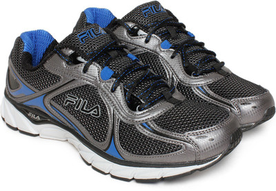 

Fila Running Shoes For Men(Black, Blk/dk sil/prc blu