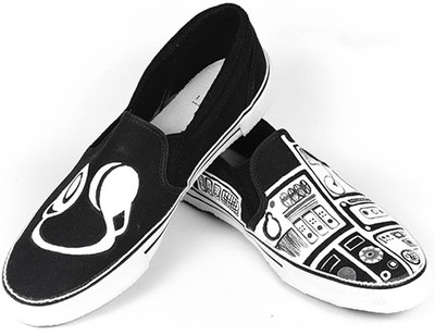 

F-Gali The Music Box Slip-on Shoes Canvas Shoes For Men(Multicolor