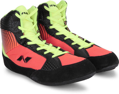 

Nivia New Wrestling-1 Wrestling Shoes For Men(Orange, Black
