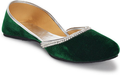 

Paduki Ethnic Jutis For Women(Olive