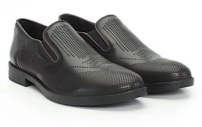 

Brune Perforated Party Wear Shoes For Men(Black)