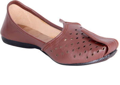 

Panahi Soft, Comfortable & Durable Punjabi Jutti with leather lining Ethnic Footwear Mojaris For Men(Tan