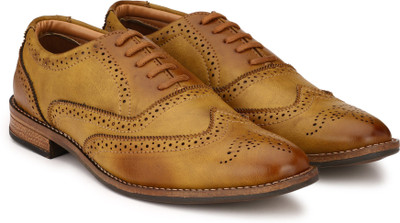 

Ruggero Brogue Lace Up For Men(Tan