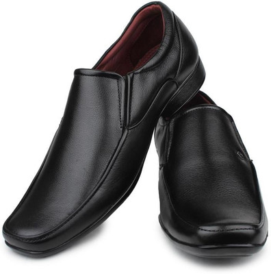 

Digni Men Leather Formal Shoes (BLACK) Slip On For Men(Black