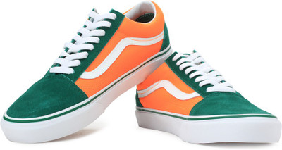 

Vans Men Sneakers For Men(Green, Orange, (brite) verdant green/neon orange