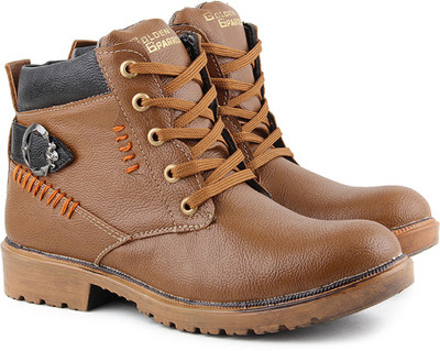 

Golden Sparrow Stylish Boots For Men(Brown