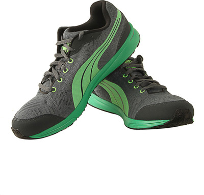 

Puma Running Shoes For Men(Grey), Darkgrey-darkgrey-fluo green