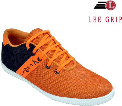 

Lee Grip Canvas Shoes For Men(Orange, Orange+black