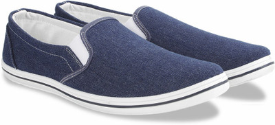 

Flying Machine Canvas Slip On Loafers For Men(Blue, Blue-washed denim 01