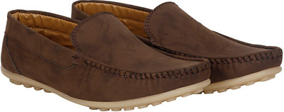 Kraasa Klick Loafers For Men(Brown