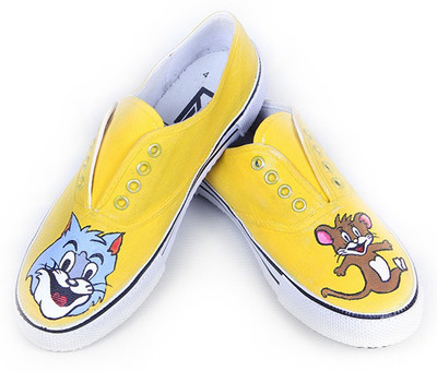 

F-Gali The Tom n Jerry Low Top Canvas Shoes Canvas Shoes For Women(Multicolor
