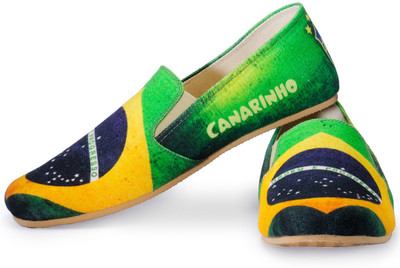 

FUNK Brazil FIFA World Cup Loafers For Men(Multicolor, Green and yellow