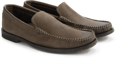 

Clarks Breken Free Men Genuine Leather Slip On For Men(Brown), Dark brown