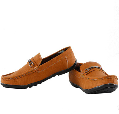 

Elligator Stylish Cheetah Loafers For Men(Tan