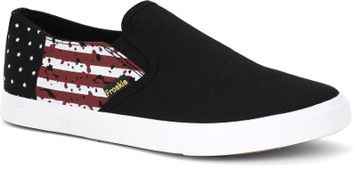 

Froskie Canvas Shoes For Men(Multicolor, Black