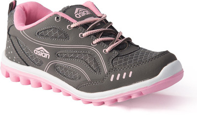 

Asian Running Shoes For Women(Grey, Pink