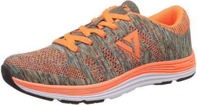 

SEVEN by M.S. Dhoni Odin-Neutral Grey/Neon Orange Running Shoes For Men(Multicolor