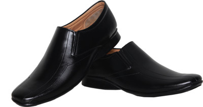 

Azzaro Black Drop Slip On Shoes For Men(Black