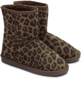 

Carlton London Boots For Women(Brown, Leopard
