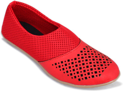 

Myra Cutwork Bellies For Women(Red