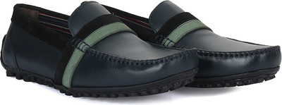 

WROGN Genuine Leather Loafers For Men(Navy