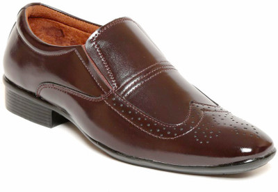 

Verdioz mens groomed shoes Slip On For Men(Brown