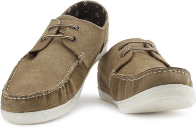 

Red Tape Men Genuine Leather Boat Shoes For Men(Brown, Stone