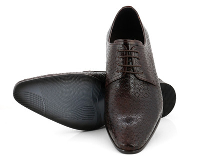 

Froskie Genuine Leather Formal Shoes Casuals For Men(Brown)