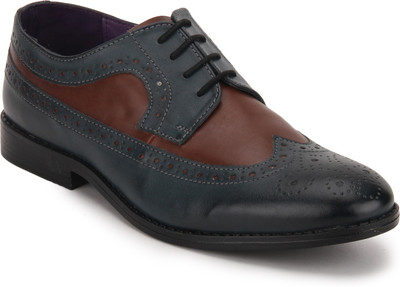 

Knotty Derby Oliver Longwing Lace Up Shoes For Men(Blue, Tan