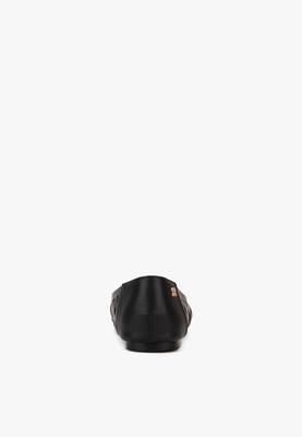 Addons Samantha laser cutouts peep toe ballerinas Bellies