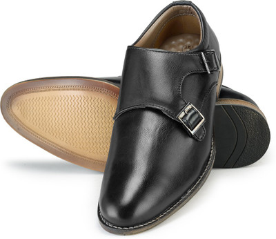 

Adreno William Monk Strap For Men(Black